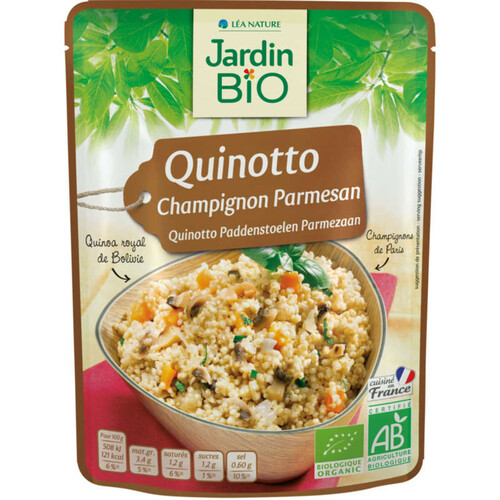 Jardin Bio Quinotto Quinoa, champignon et parmesan 220g