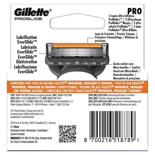 Gillette Proglide Lames x4