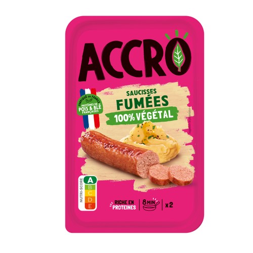 Accro x2 Saucisses Fumées 100% Végétal 180g
