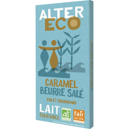 Alter Eco Chocolat Au Lait Du Pérou, Caramel Beurre Salé, Bio 100G
