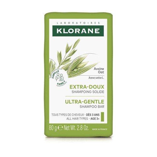 [Para] Klorane Shampoing Solide Extra-doux au lait d’Avoine Tous types de cheveux 80g
