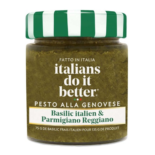 Italians Do It Better Pesto, Basilic Et Parmigiano Reggiano 135g