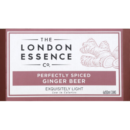 The London Essence perfectly spiced ginger beer 6x15cl