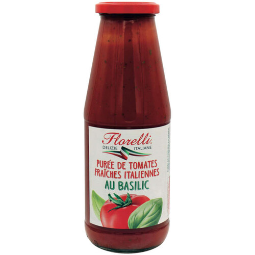 Florelli Purée de tomates italiennes au basilic 700g