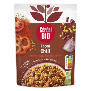 Céréal Bio Blé & Soja  haricots rouges façon Chili repas express 220g