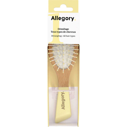 Allegory Brosse démêlage tout type de cheveux jaune