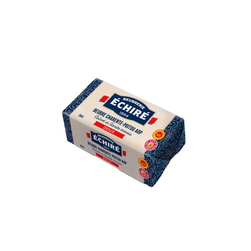 Beurrerie Echiré Plaquette de Beurre Doux AOP 200g