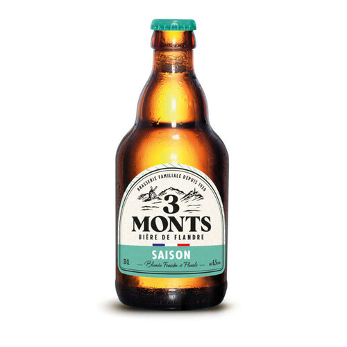 3 Monts Bière de Flandre Saison 6,5° vol 33cl