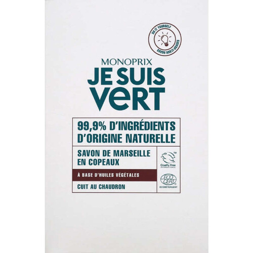 Monoprix Je Suis Vert Savon de Marseille en copeaux 350g