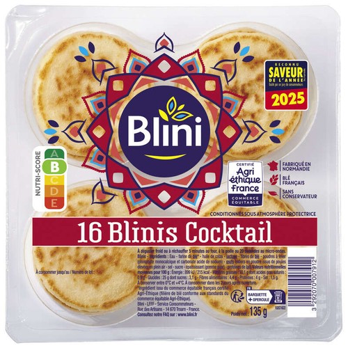 Blini 16 Blinis Cocktails 135g