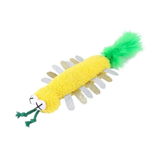 Wouapy Disco mille pattes avec boa pour chat