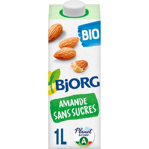 Bjorg Lait d'amande sans sucres Bio 1L
