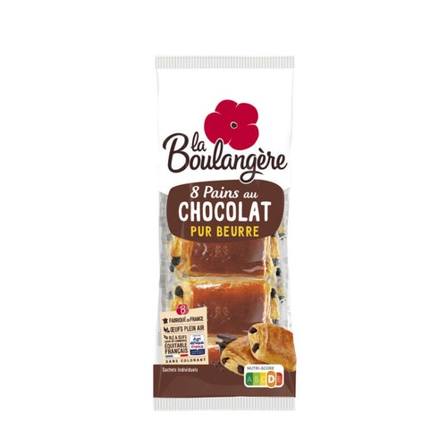 La Boulangère Pains au chocolat x8 400g