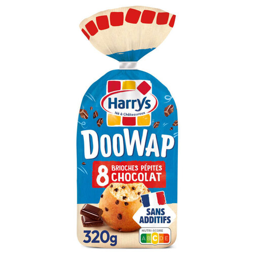 Harrys doowap brioches sans additifs aux pepites de chocolat x8