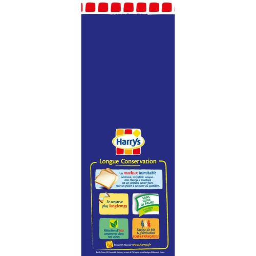 Harrys Pain de Mie Longue Conservation Nature 550g