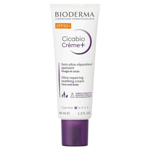 [Para] Bioderma SPF50+ cicabio crème+ soin ultra réparateur apaisant 40ml