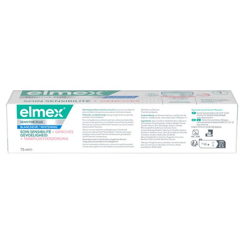 Elmex Dentifrice Sensibilité + Gencives Blancheur 75ml