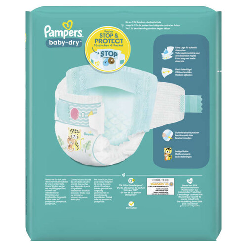 Pampers baby-dry taille 5, 26 couches, 11kg - 16kg
