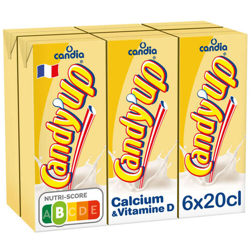 Candia Candy’up Boisson Lactée à la Vanille 6 x 20cl