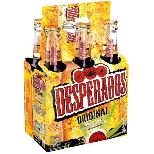 Desperados Original Bière aromatisée à un spiritueux à base d'agave 6x33cl