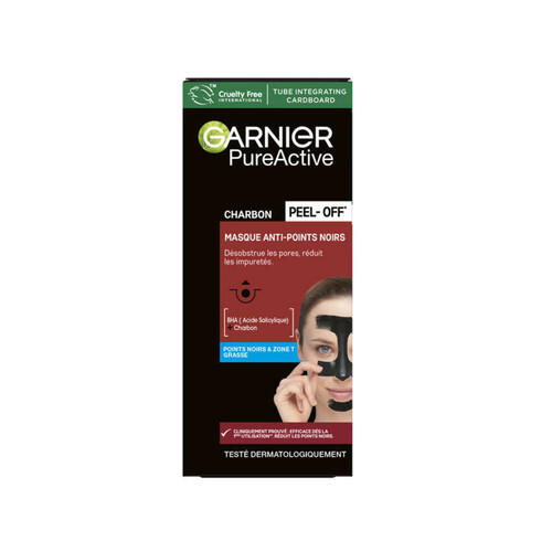 Garnier Pure Active Masque Charbon Peel-Off Anti-Points Noirs 50ml