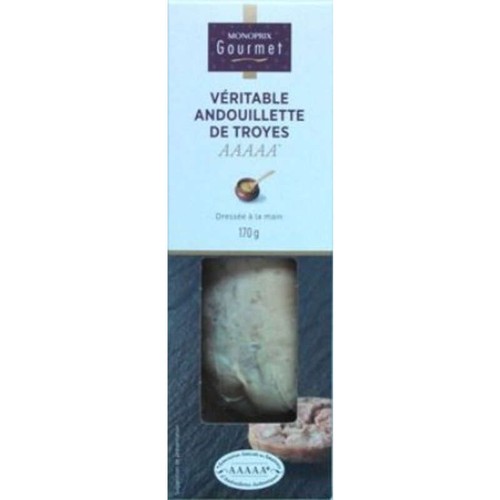 Monoprix Gourmet Véritable andouillette de Troyes, dressée à la main 170g