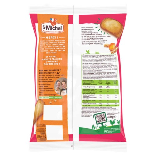 St Michel Bio Petite Madeleine 400g