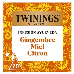 Twinings Infusion Ayurveda Gingembre 20 Sachets