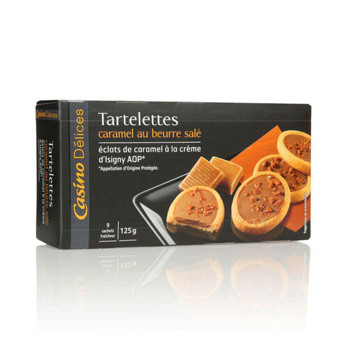 Casino Delices Tartelettes Chocolat Caramel Beurre Salé 125g