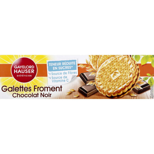 Gayelord Hauser Galettes Froment Chocolat Noir