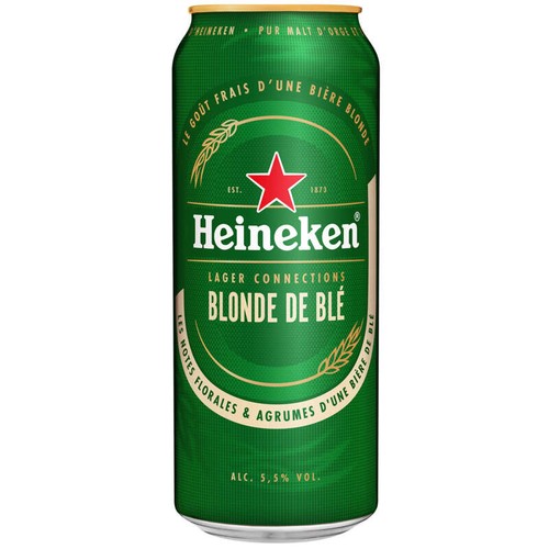 Heineken Lager Connections Blonde de Blé canette 5,5% vol.50cl