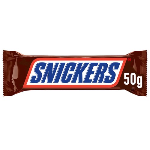 Snickers Barre Chocolat Caramel Cacahuète 50g