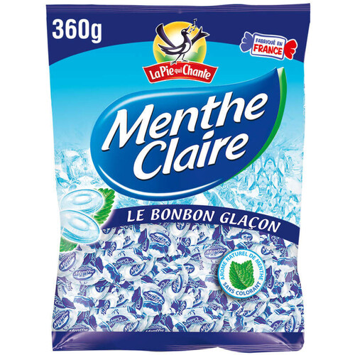 La Pie Qui Chante Bonbons Glaçon À La Menthe Claire 360g