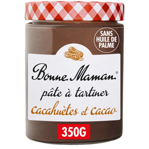 Bonne Maman Pâte à Tartiner Cacahuète et Cacao 350g