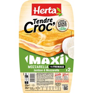 Herta Croque-Monsieur Maxi mozzarella x2 310g