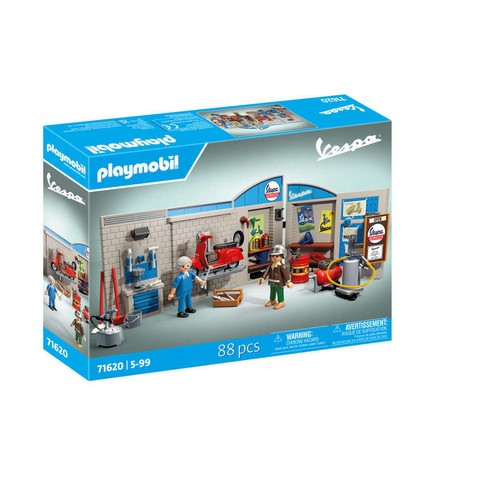 Playmobil Vespa Garage Style rétro années 60