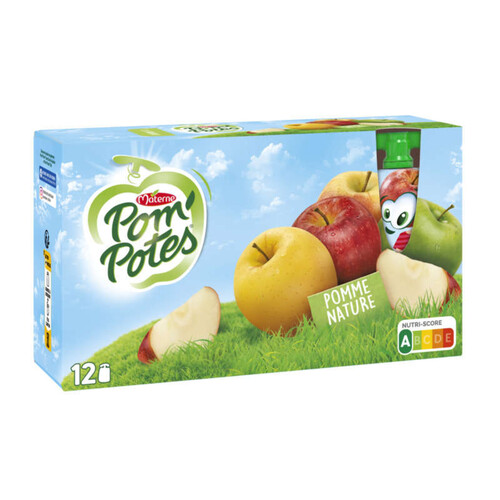 Pom'Potes Compote De Pommes Le Pack De 12X90G