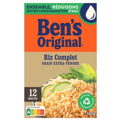 Ben's Original Riz complet en Grain Extra Tendre vrac 500g