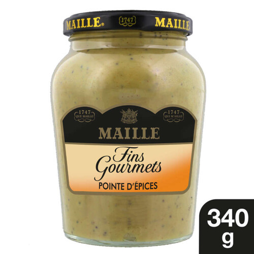 Maille Spécialité Moutarde Fins Gourmets Pointe d'Epices Bocal 340g