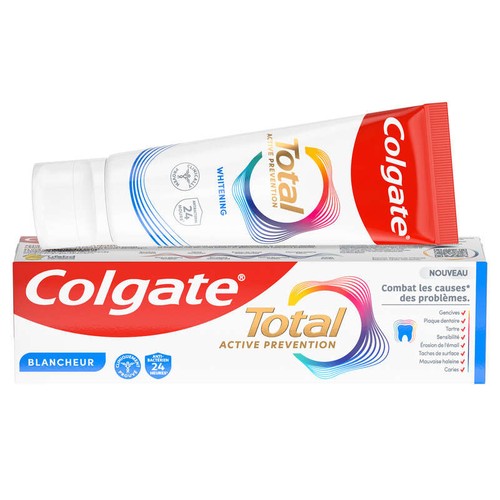 Colgate  Dentifrice Blancheur Total Active 75ml