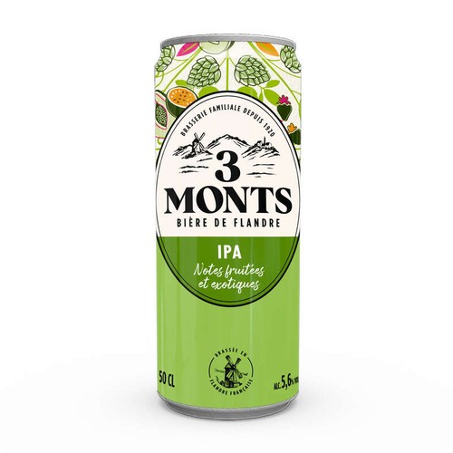 3 Monts Bière IPA de Flandre 5,6% vol. 50cl