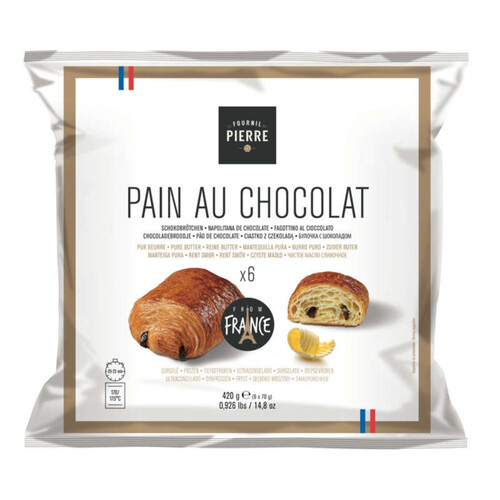 Le Fournil de Pierre Pain au Chocolat congelés x6 420g