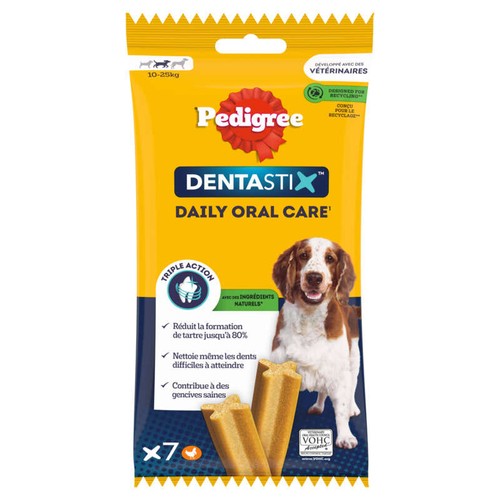Pedigree Dentastix Bâtonnets pour chien moyen 180g