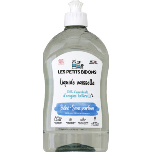 Les Petits Bidons Liquide Vaisselle Sans Parfum Bébé 500Ml