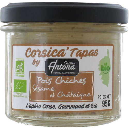 Charles Antona Tapas Pois chiches Sésame et Châtaigne 95g