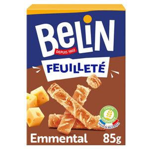 Belin Feuilleté - Biscuits apéritif à l'Emmental La boîte de 85G