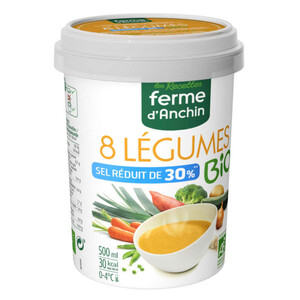 Ferme d'Anchin Soupe 8 Légumes 30% de Sel Bio 500ml