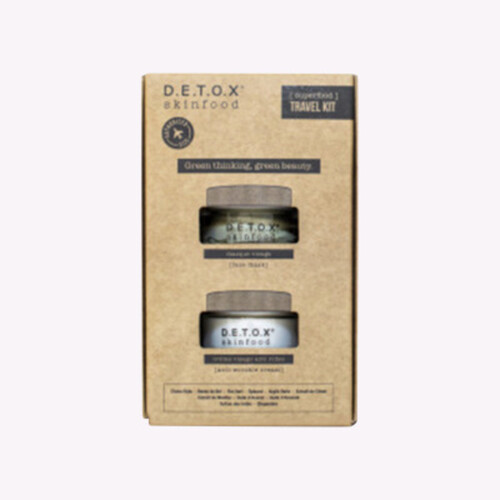 Detox Skin Food Travel kit Coffret 3Scrub+