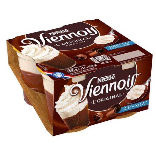 Viennois Liégeois chocolat 4x100g