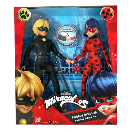 Bandai Miraculous Pack de 2 Poupées H26cm Miraculous Dès 4 ans